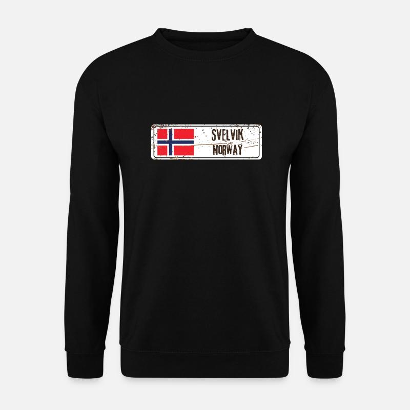 Svelvik Norway - Unisex Sweatshirt - black