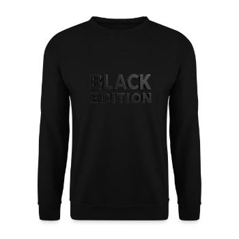 BLACK EDITION by MADFOXX - Unisex Pullover - Schwarz - Vorne - Alina (178cm) & Michal (187cm)