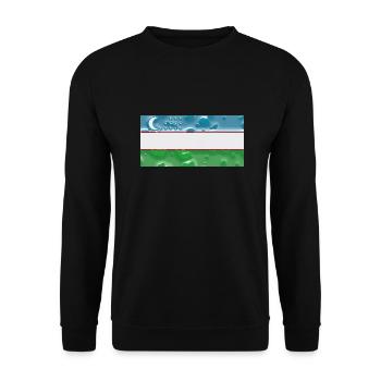 Uzbekistan - Unisex Sweatshirt - black - Front - Alina (178cm) & Michal (187cm)