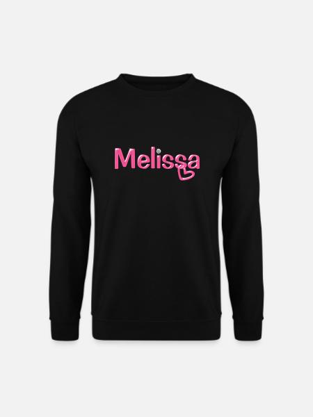 Carattere del palloncino del nome di Melissa - Felpa unisex - nero