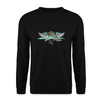 Loewe - Unisex Sweatshirt - black - Front - Alina (178cm) & Michal (187cm)