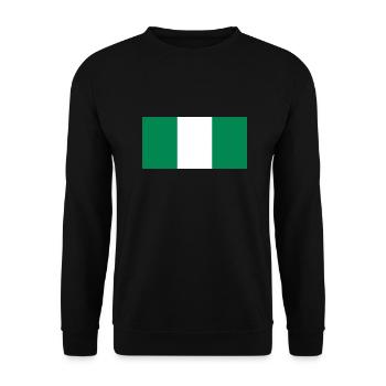 Nigeria - Unisex Sweatshirt - black - Front - Alina (178cm) & Michal (187cm)