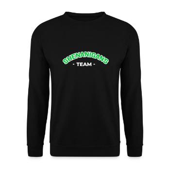 Shenanigans Team - Irish St. Patrick - Unisex Sweatshirt - black - Front - Alina (178cm) & Michal (187cm)