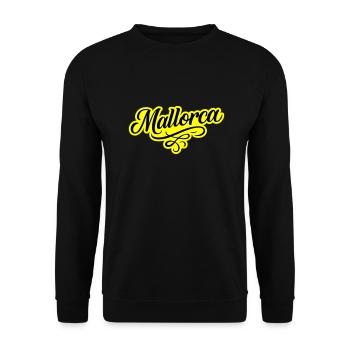 Mallorca Ornament - Unisex Pullover - Schwarz - Vorne - Alina (178cm) & Michal (187cm)