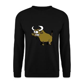 Mad Bull - Sweat-shirt Unisexe - noir - Devant - Alina (178cm) & Michal (187cm)