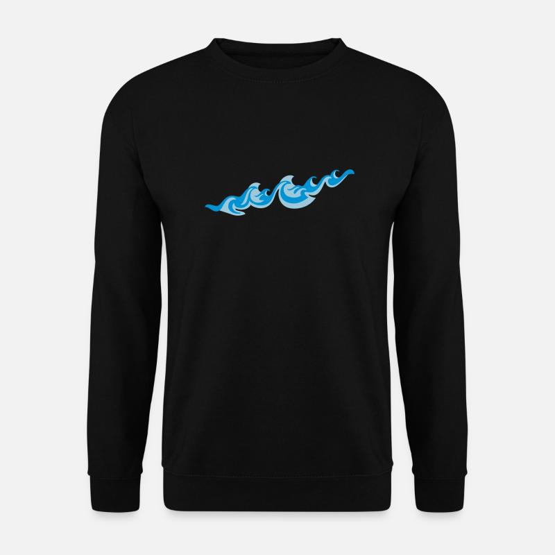 Waves 2C - Unisex Pullover - Schwarz