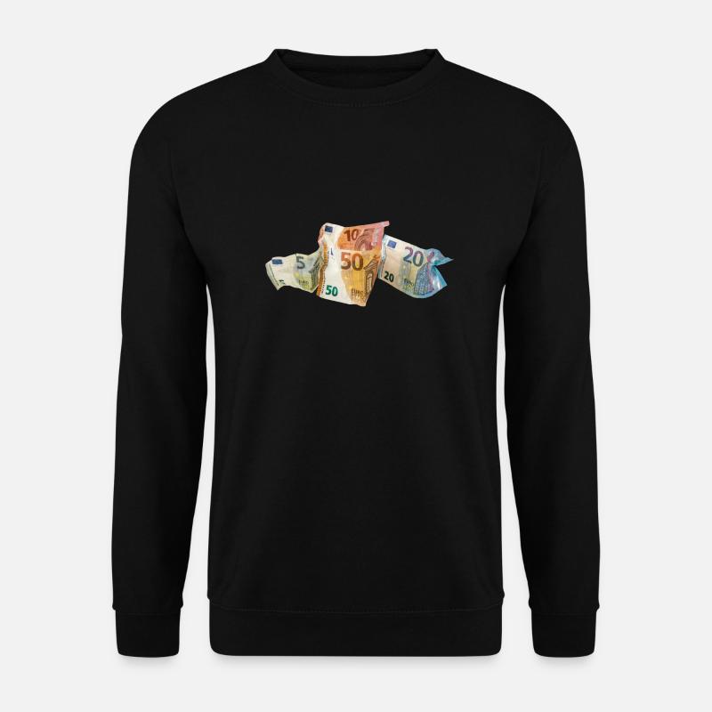 Euro-Geldscheine - Unisex Pullover - Schwarz