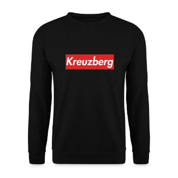Kreuzberg - Unisex Pullover - Schwarz - Vorne - Alina (178cm) & Michal (187cm)