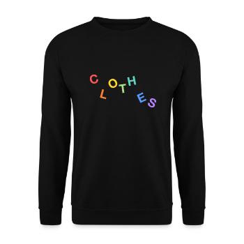Kleider Buchstabensalat - Unisex Pullover - Schwarz - Vorne - Alina (178cm) & Michal (187cm)
