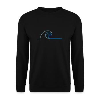 Welle - Unisex Pullover - Schwarz - Vorne - Alina (178cm) & Michal (187cm)