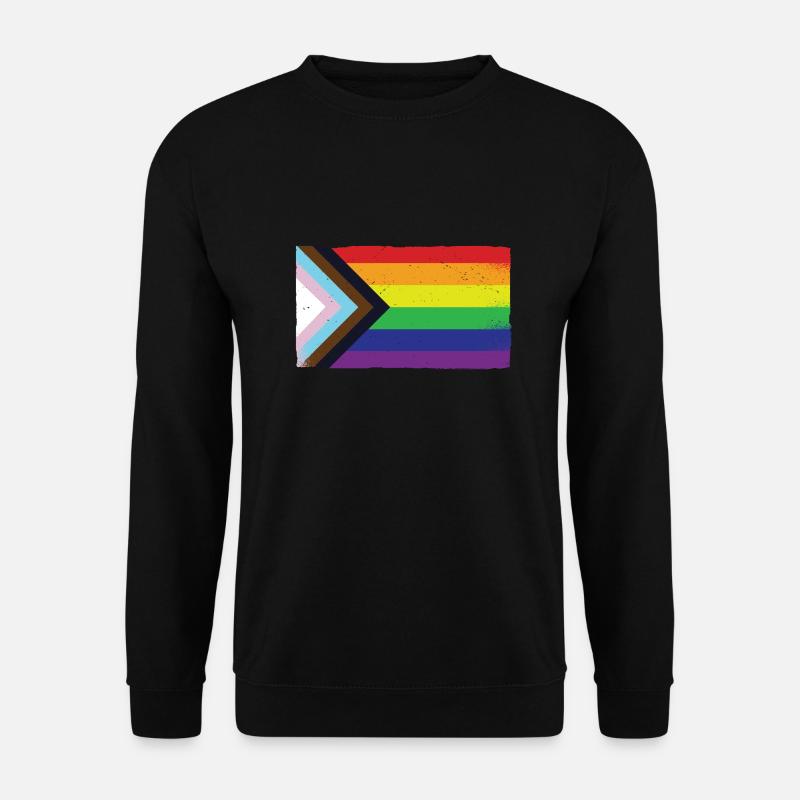 LGBTQ Regenbogen Pride Flag Love is love - Unisex Pullover - Schwarz