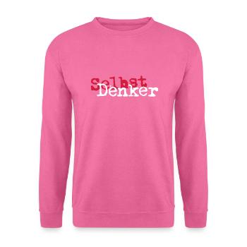 Selbst Denker 2c Farbwechsel möglich - Unisex Pullover - Pink - Vorne