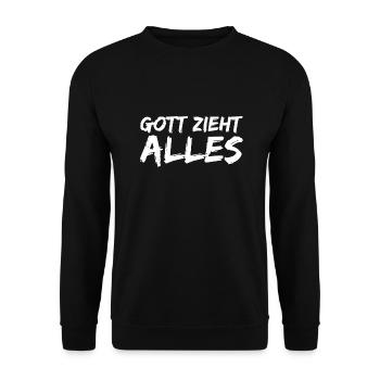 Druffi Shirt Goa Ballern Tekk Druff Gras Druffi - Unisex Pullover - Schwarz - Vorne - Alina (178cm) & Michal (187cm)