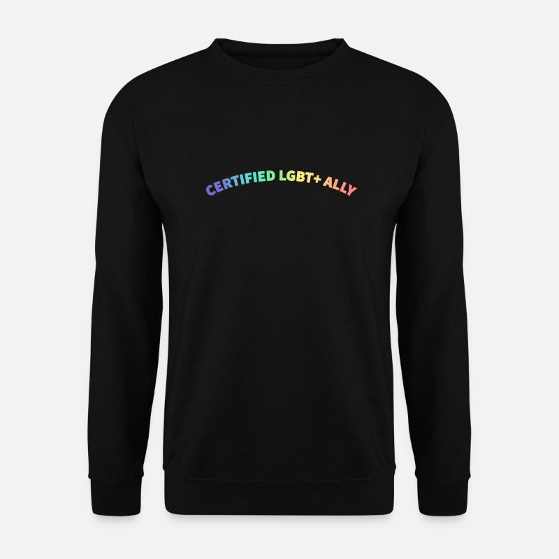 ZERTIFIZIERTER LGBT+ VERBÜNDETER - Unisex Pullover - Schwarz