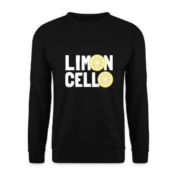 Limoncello, lemon liqueur, Limoncino, Italy - Unisex Sweatshirt - black - Front - Alina (178cm) & Michal (187cm)