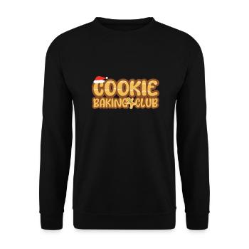 Christmas Chocolate Cookie Baking Club - Unisex Sweatshirt - black - Front - Alina (178cm) & Michal (187cm)