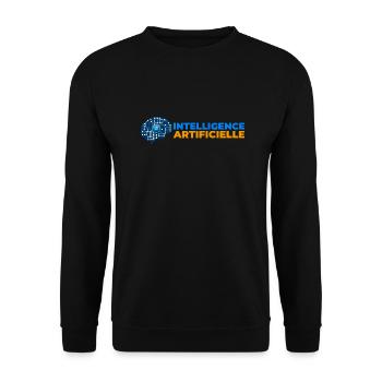Intelligence Artificielle - Sweat-shirt Unisexe - noir - Devant - Alina (178cm) & Michal (187cm)
