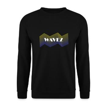 Wavez Design - Unisex Sweatshirt - black - Front - Alina (178cm) & Michal (187cm)