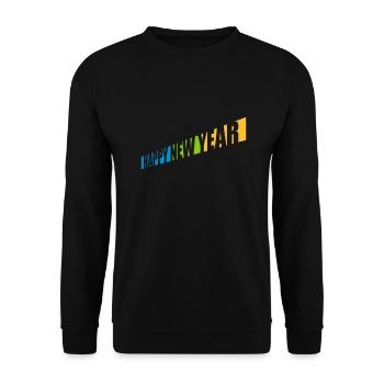 Citation Bonne année - Sweat-shirt Unisexe - noir - Devant - Alina (178cm) & Michal (187cm)