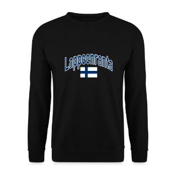 Drapeau finlandais de Lappeenranta - Sweat-shirt Unisexe - noir - Devant - Alina (178cm) & Michal (187cm)