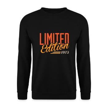 1973 Geburtsjahr Geburtstag - Unisex Pullover - Schwarz - Vorne - Alina (178cm) & Michal (187cm)