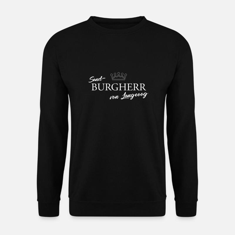 Sand-Burgherr von Langeoog - Unisex Pullover - Schwarz