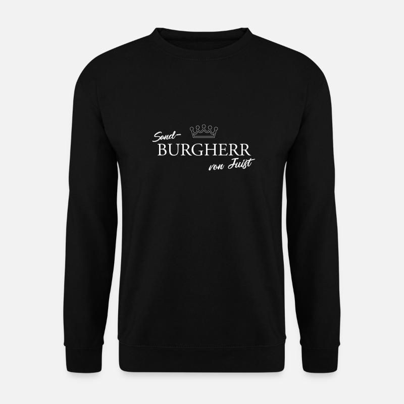 Sand-Burgherr von Juist - Unisex Pullover - Schwarz