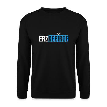 Erzgebirge Bergbau Logo - Unisex Pullover - Schwarz - Vorne - Alina (178cm) & Michal (187cm)