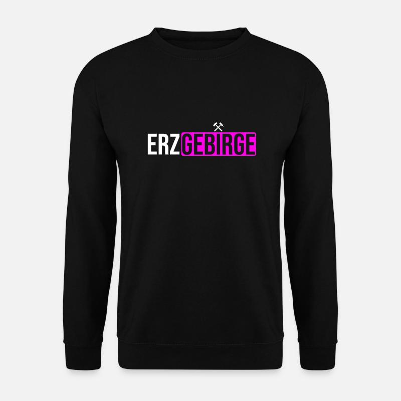 Erzgebirge Bergbau Logo - Unisex Pullover - Schwarz