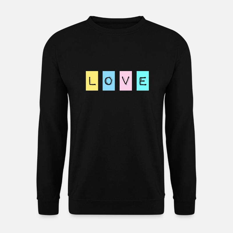 LOVE - Unisex Pullover - Schwarz