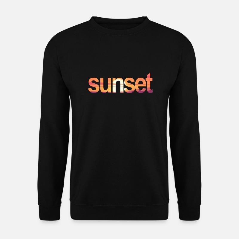 sunset - Unisex Pullover - Schwarz