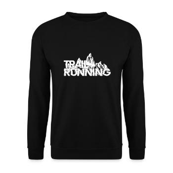 Trail Run Ultra Running Trekking en montagne Course à pied - Sweat-shirt Unisexe - noir - Devant - Alina (178cm) & Michal (187cm)