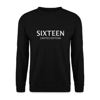 16e anniversaire seize cadeau - Sweat-shirt Unisexe - noir - Devant - Alina (178cm) & Michal (187cm)