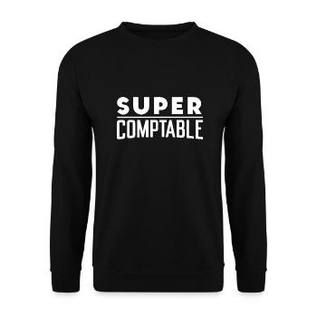 Super comptable - Sweat-shirt Unisexe - noir - Devant - Alina (178cm) & Michal (187cm)