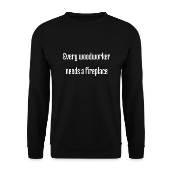 chainsaw carpenter axes funny carpenter quotes - Unisex Pullover - Schwarz - Vorne - Alina (178cm) & Michal (187cm)
