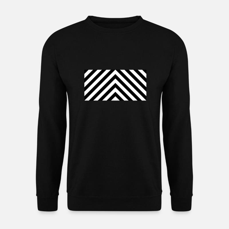 Fond Chevron Noir Et Blanc - Sweat-shirt Unisexe - noir