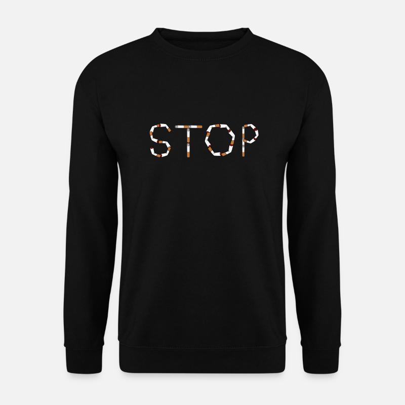 Stop Cigarettes - Unisex Sweatshirt - black