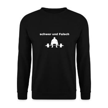 39CC0DD0 4F0C 4282 827E 15261DFCBF2A - Unisex Pullover - Schwarz - Vorne - Alina (178cm) & Michal (187cm)