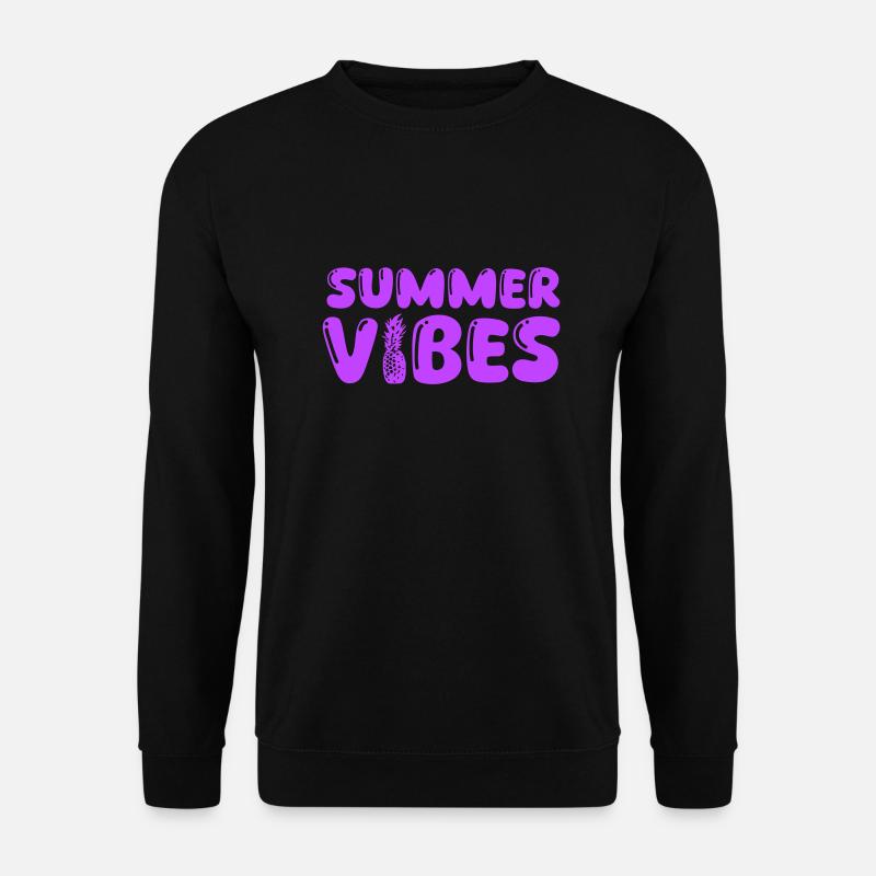summer vibes - Unisex Pullover - Schwarz
