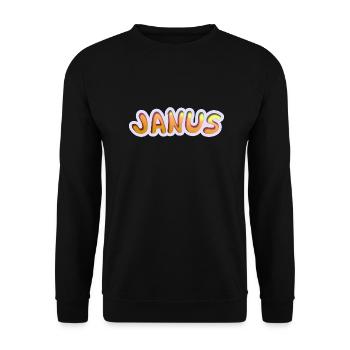 Janus - Sweat-shirt Unisexe - noir - Devant - Alina (178cm) & Michal (187cm)