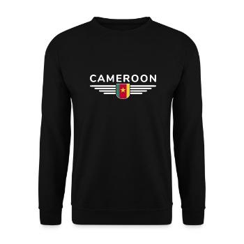 Cameroon Design – Fierté et diversité - Sweat-shirt Unisexe - noir - Devant - Alina (178cm) & Michal (187cm)