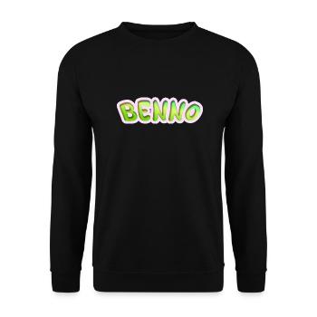Cadeau pour Benno - Sweat-shirt Unisexe - noir - Devant - Alina (178cm) & Michal (187cm)