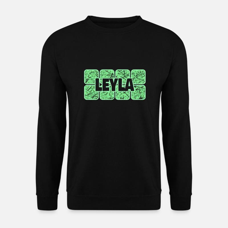 Vorname Leyla - Unisex Pullover - Schwarz