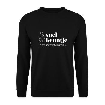 snel keun 2 - Uniseks sweater - zwart - Voor - Alina (178cm) & Michal (187cm)