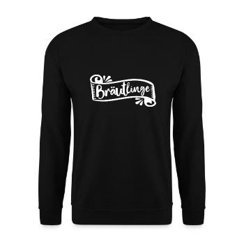 Groom, Bachelor / Bräutigam / Bachelor Party / JGA - Unisex Pullover - Schwarz - Vorne - Alina (178cm) & Michal (187cm)