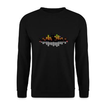Menschen - DJ Konzert Festival - Unisex Pullover - Schwarz - Vorne - Alina (178cm) & Michal (187cm)
