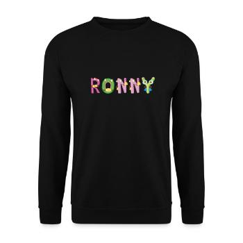 Ronny - Unisex Pullover - Schwarz - Vorne - Alina (178cm) & Michal (187cm)