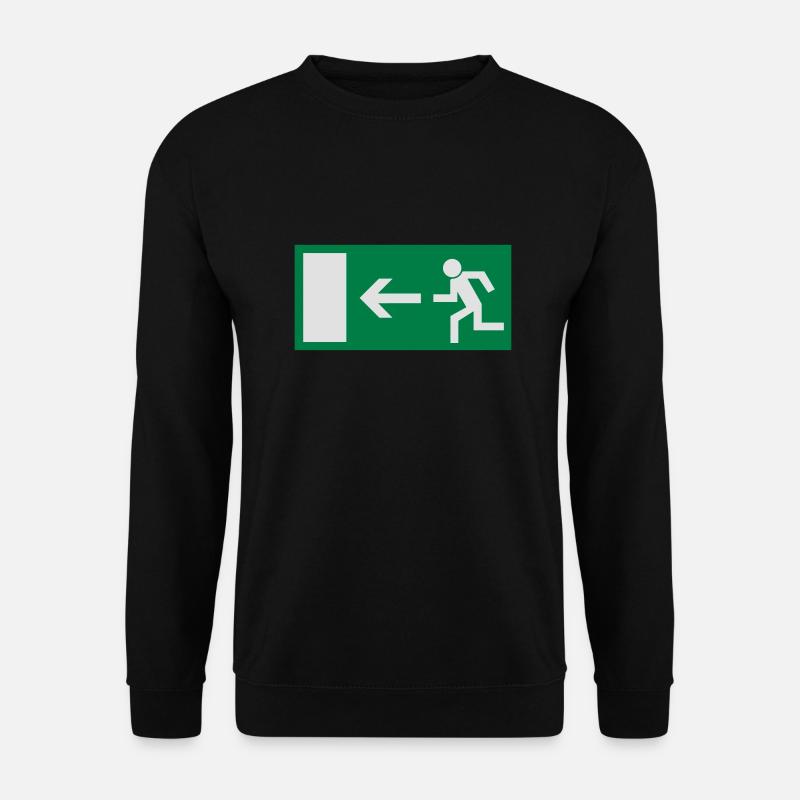 notausgang - Unisex Pullover - Schwarz