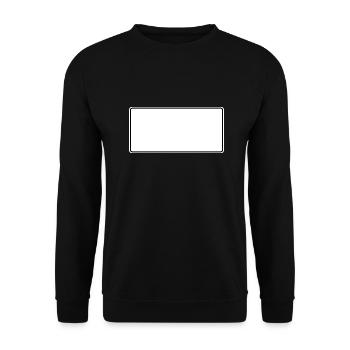 High place sign template to design yourself - Unisex Sweatshirt - black - Front - Alina (178cm) & Michal (187cm)