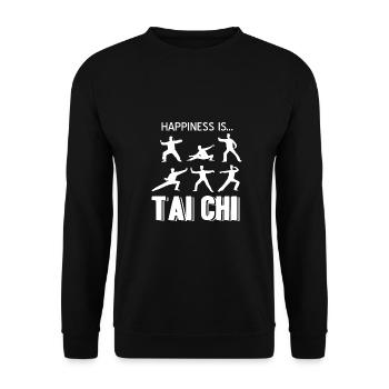 Tai Chi - Unisex Sweatshirt - black - Front - Alina (178cm) & Michal (187cm)
